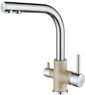 Смеситель для кухни Paulmark Essen Es213011-QUCR кварц/хром